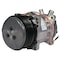 A & I Products Compressor, New, Sanden Style w/ Clutch (8100) 7.6" x7.6" x10.7" A-82016158 - alternate 1